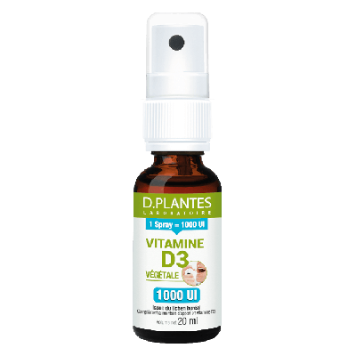 Vitamine D3 végétale 1000 UI spray 20 ml