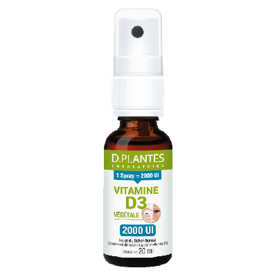 Vitamine D3 végétale 2000 UI spray 20 ml
