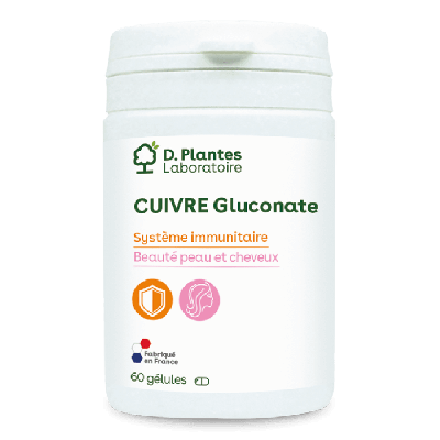 Gluconate de cuivre 60 gélules