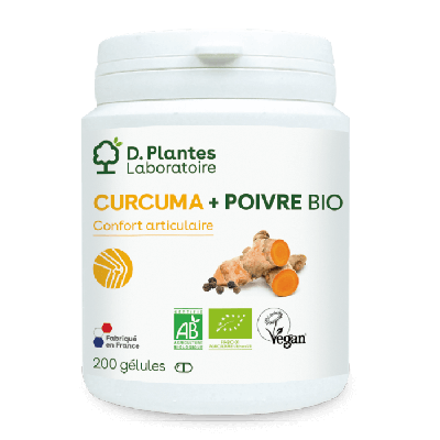 Curcuma + Poivre Bio 200 gélules