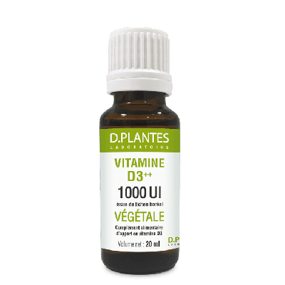 Vitamine D3++ végétale huile 1000 UI 20 ml