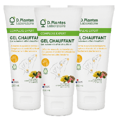 Pack 3 Gel chauffant muscles et zones articulaires - 3 x 200 ml