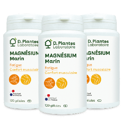 Pack 3 Magnésium marin 3 x 120 gélules