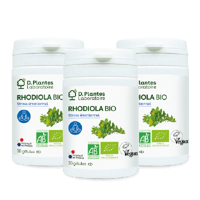 Pack 3 Rhodiola BIO 3 x 30 gélules