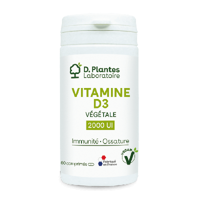 Vitamine D3 Végétale 2000 UI 60 comprimés