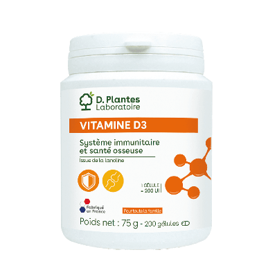 Vitamine D3 200 gélules