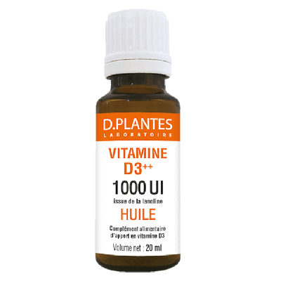 Vitamine D3++ huile 1000 UI 20 ml