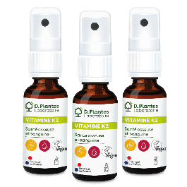 Pack 3 Vitamine K2 MK-7 spray 3 x 20 ml