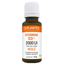 Vitamine D3++ huile 2000 UI 20 ml